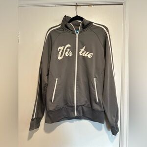 VTG Y2K‎ Guess Jeans Sz: L Virtue Logo Graphic Full Zip Lightweight Jacket.